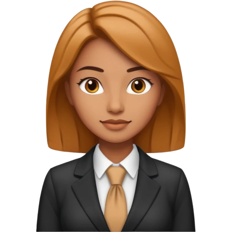 ceo woman confidently wears smart business attire emoji