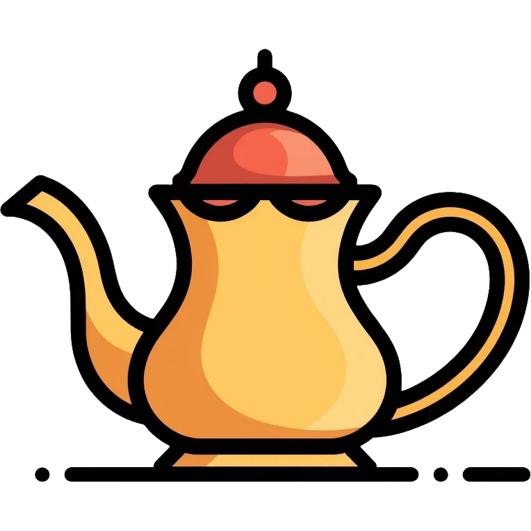 Traditional Saudi coffee pot Dallah emoji