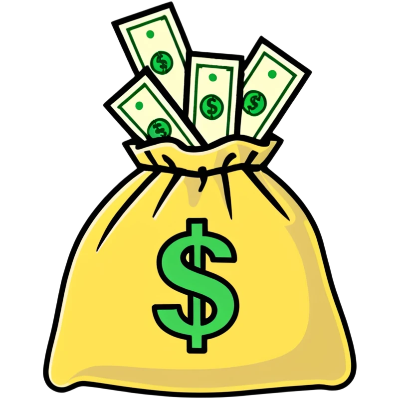 money bag with dollar sign emoji