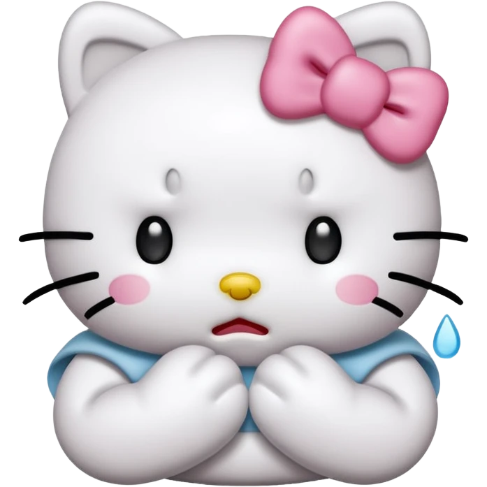 sad hello kitty emoji
