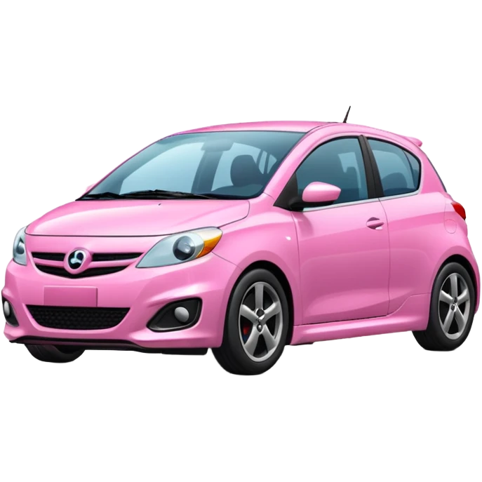 Create a pink hatchback car emoji
