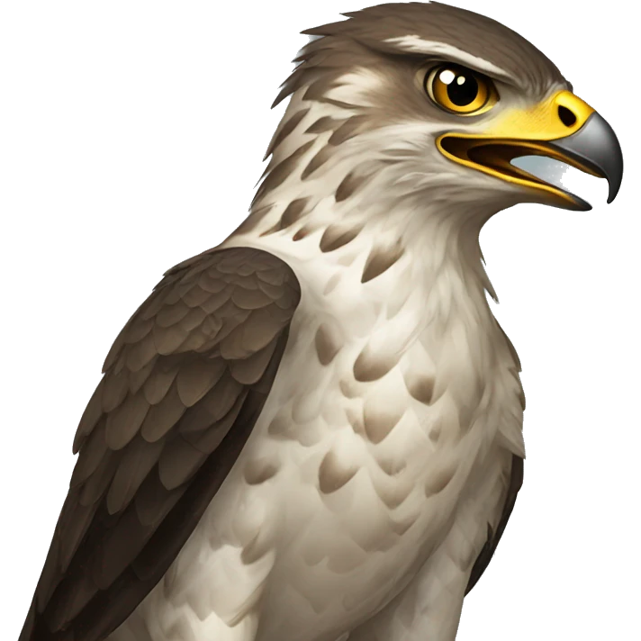 spitting hawk emoji