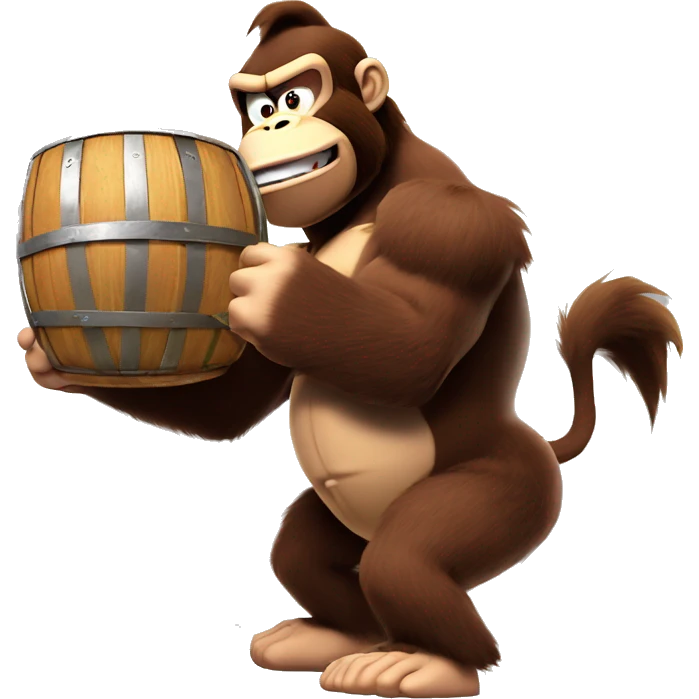donkey kong throwing barrels  emoji