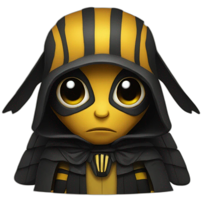Bee as a Sith lord emoji