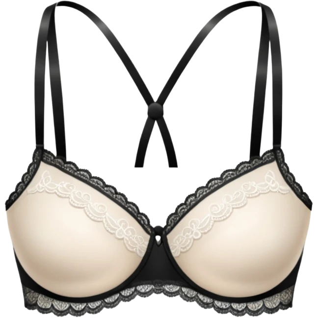 Transparent bra emoji