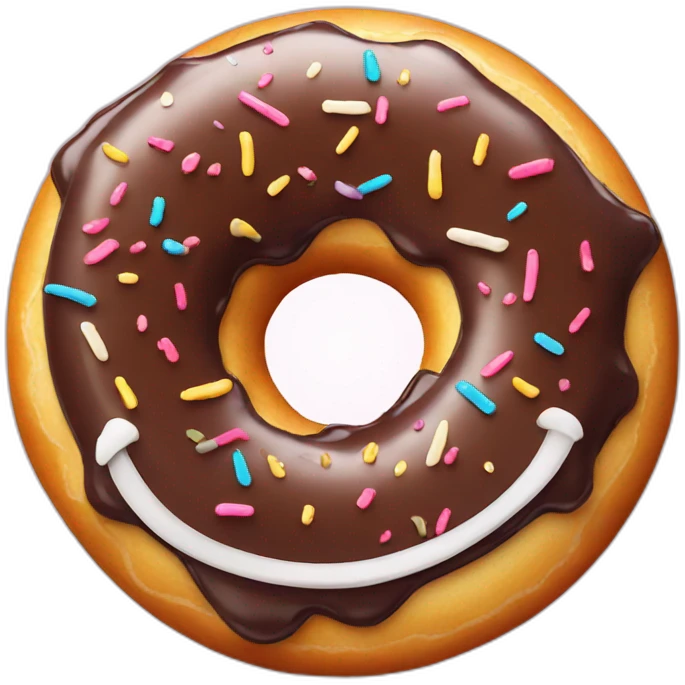 Smiling donut emoji