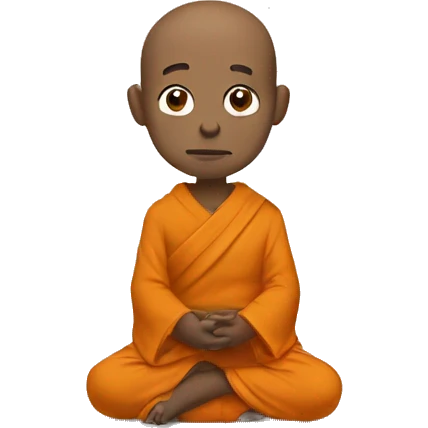 Monk sit pray emoji