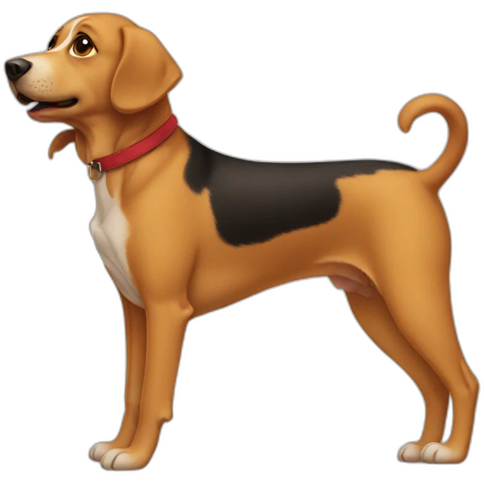 A dog without legs emoji