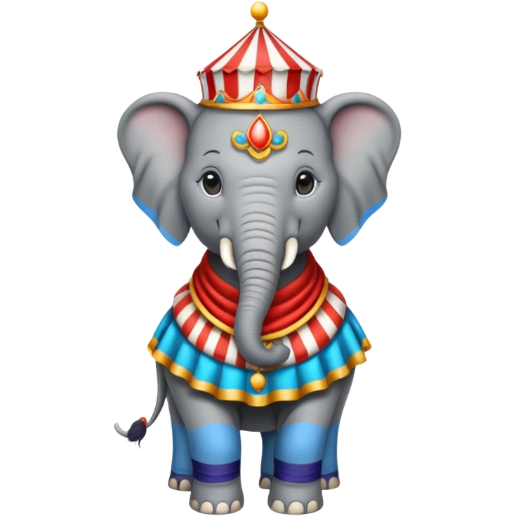Elephant, circus cloth emoji