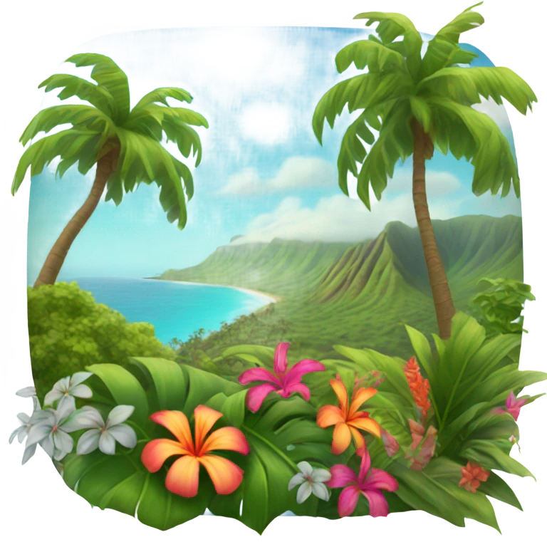 The island of Maui  emoji