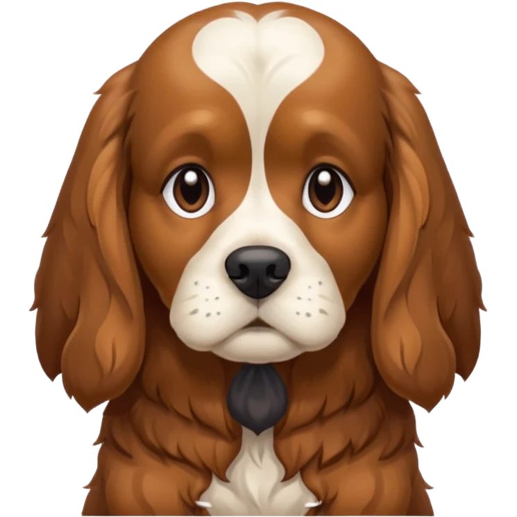 Suicidal cocker spaniel dog emoji