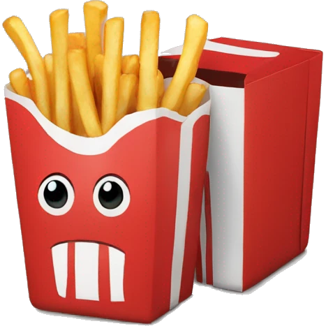 fries  with red box emoji