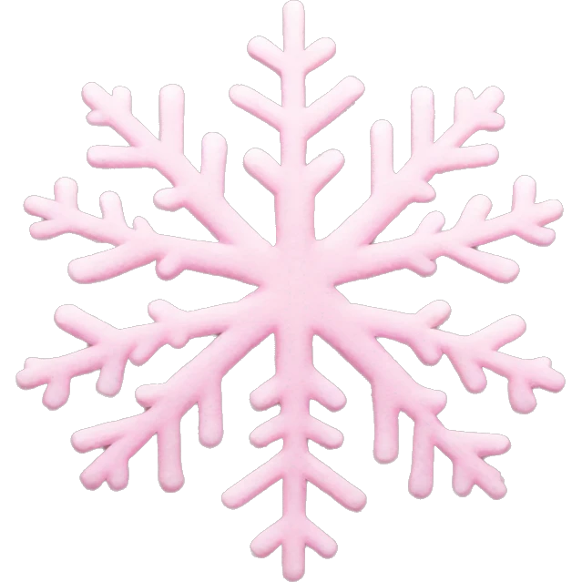 pastel pink snowflake  emoji