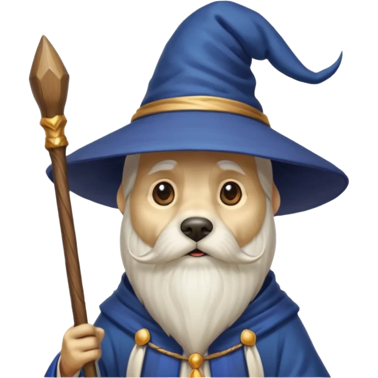 Dog wizard emoji