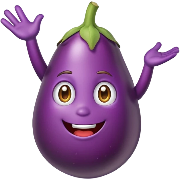 Flirting eggplant  emoji
