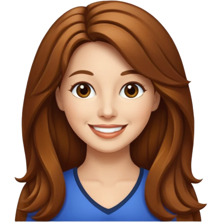 Lee Purcell with long hair emoji