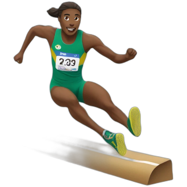 Triple jump emoji