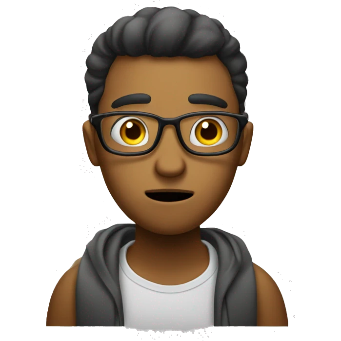 bored demotivated book worm student emoji