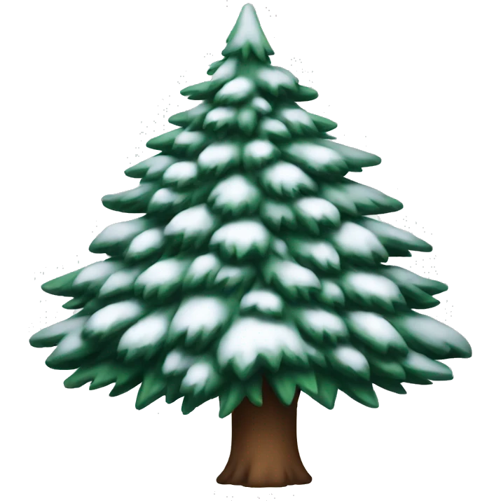 Winter evergreen tree emoji
