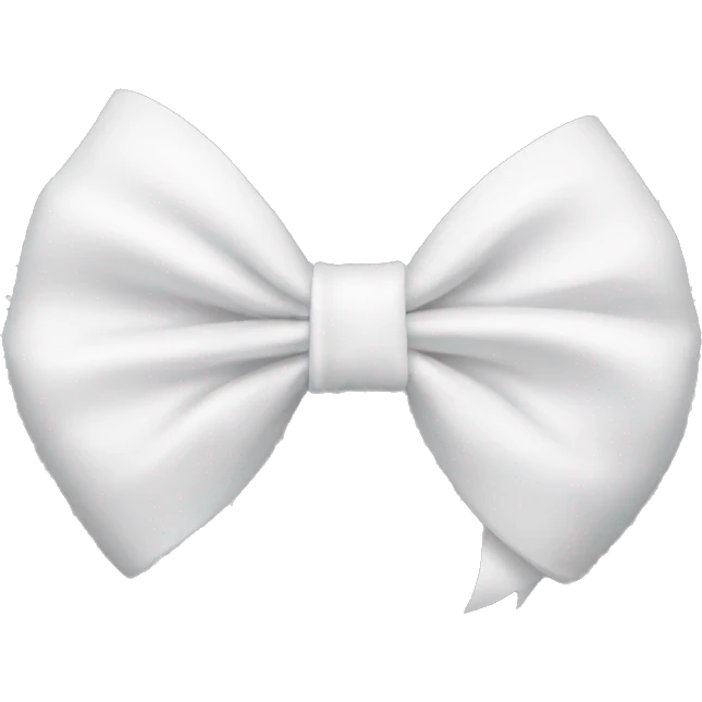 White bow emoji