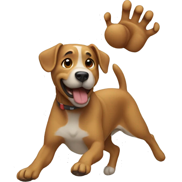 dog throwing  emoji