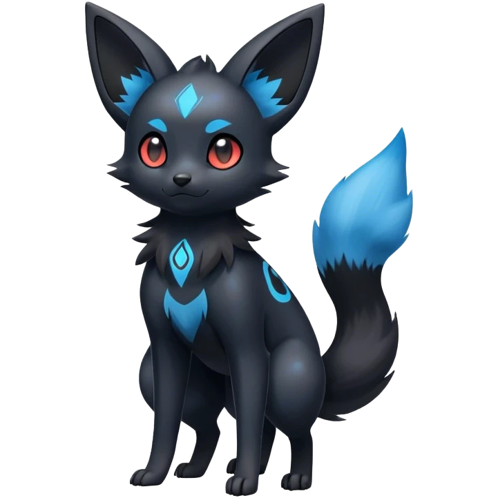 Umbreon-Zorua-hybrid full body emoji