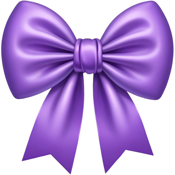 purple heart with light purple bow emoji