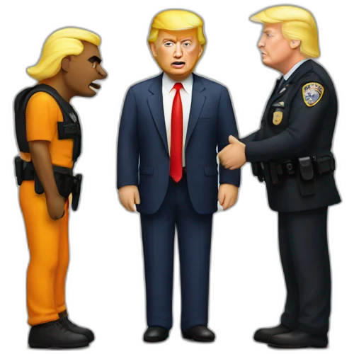 trump-getting-arrested emoji