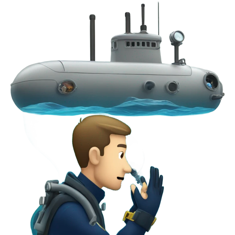Under the sea sub man emoji