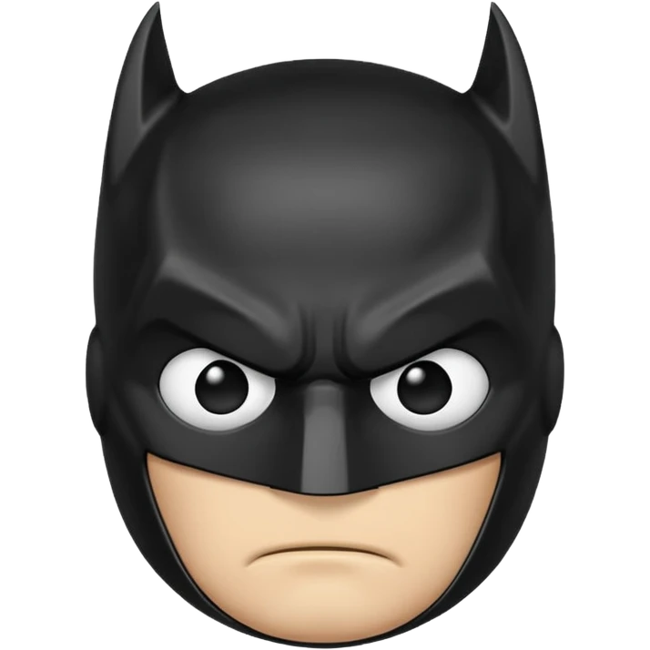 Batman emoji with no emotions  emoji