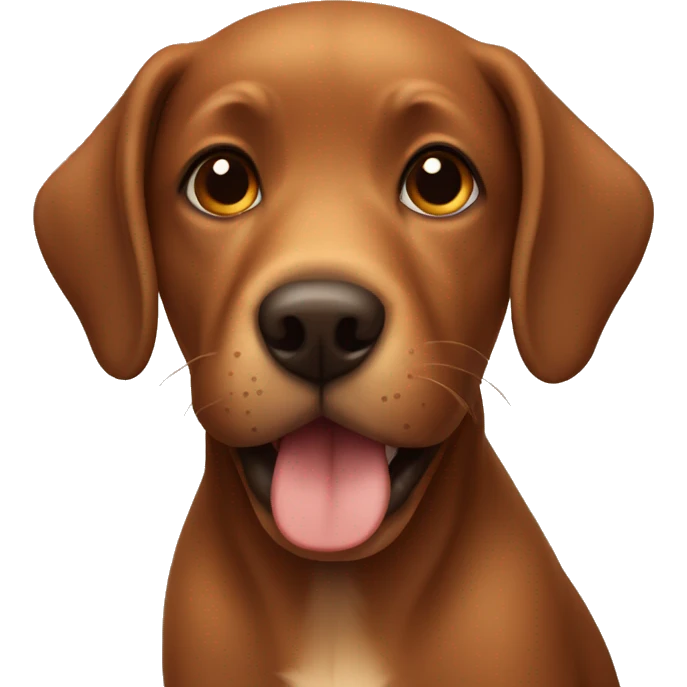 Cute brown dog emoji