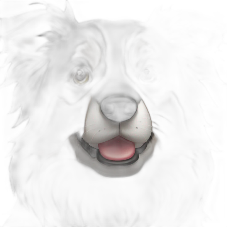 meditating border collie dog emoji
