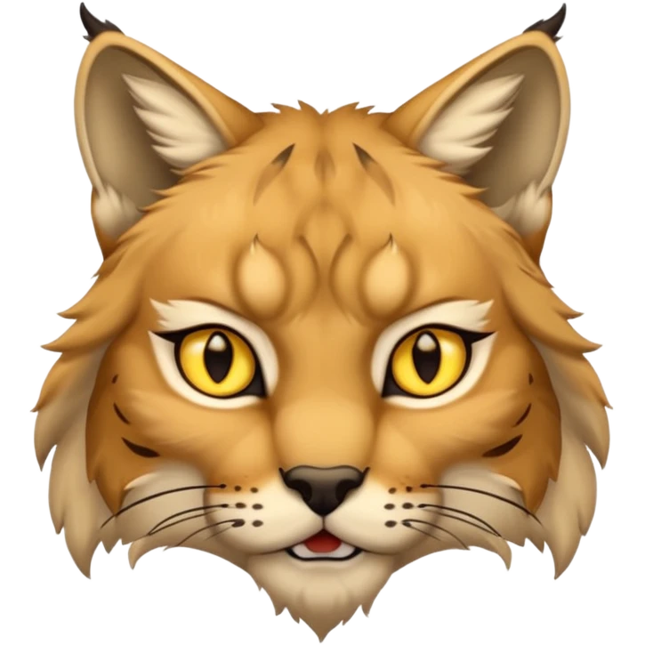 Tête de lynx féroce  emoji