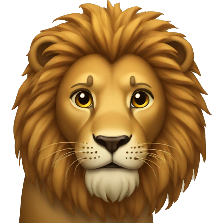 lion with beard  emoji