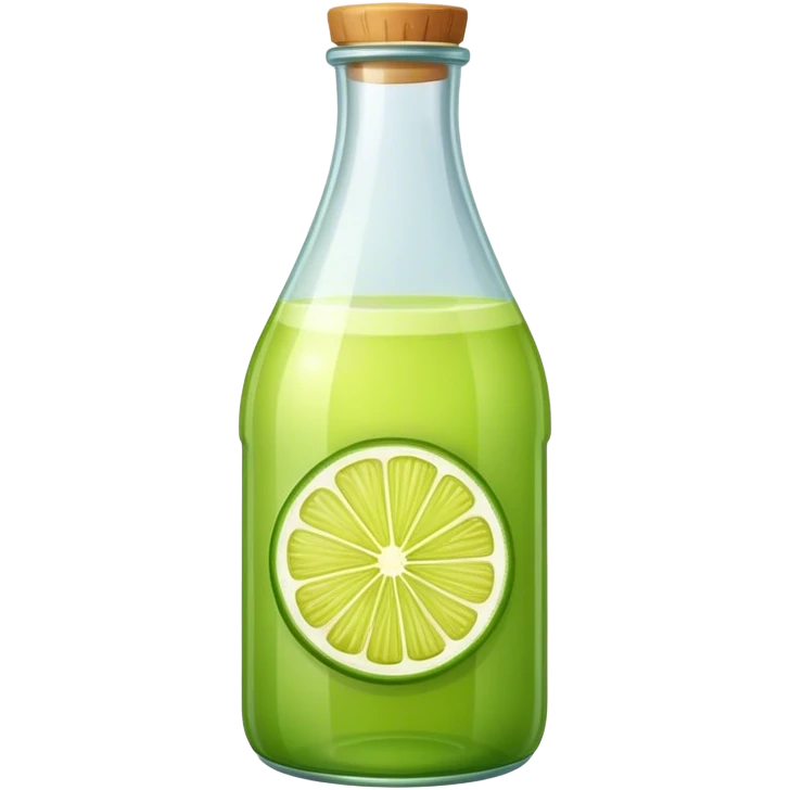 Lime juice bottled emoji