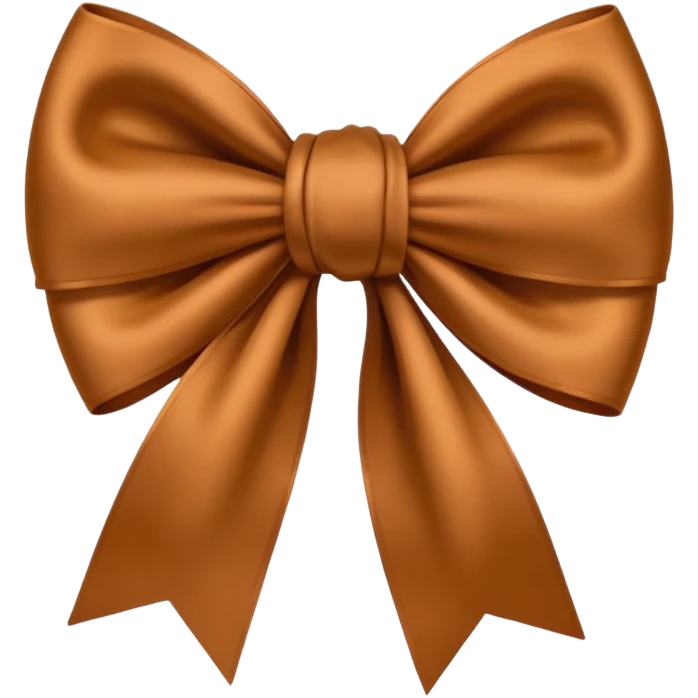 bow color brown emoji