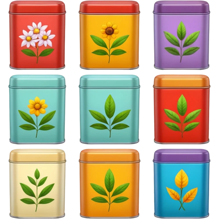 Herbal Tea Tins emoji