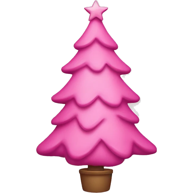 Pink Christmastree emoji