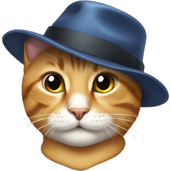 Cat wearing hat emoji
