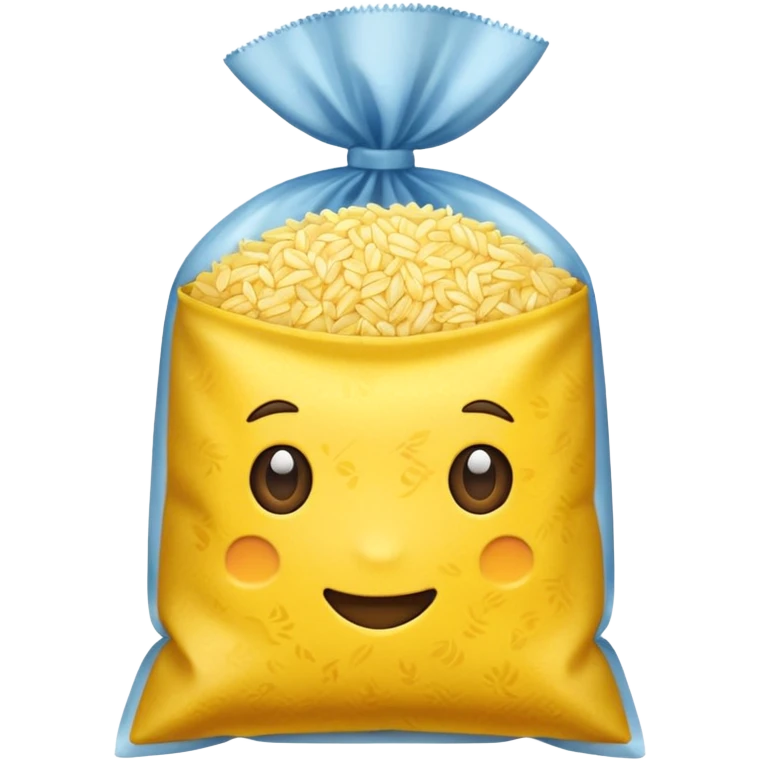 yellow rice in a packet emoji