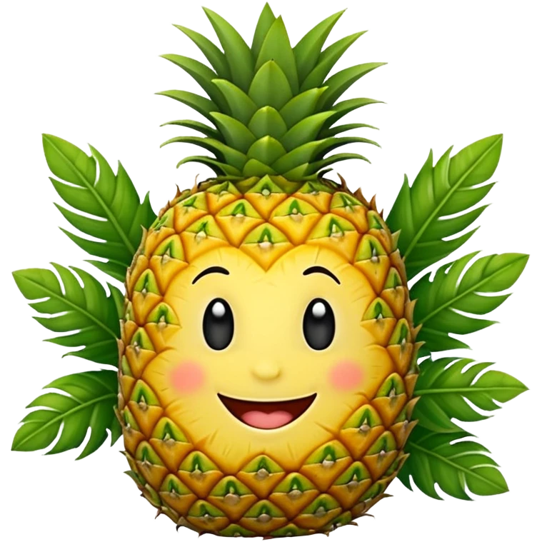 Do a very happy pinapple emoji emoji