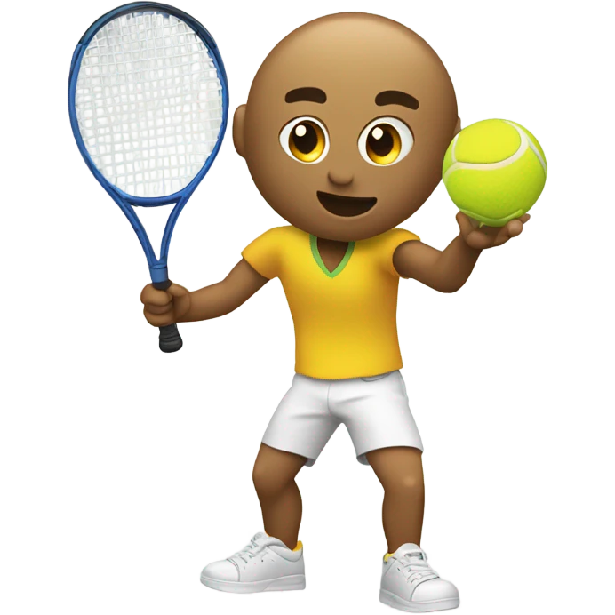 Me playing tennis emoji