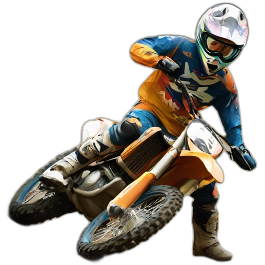 Motocross sur terrain emoji