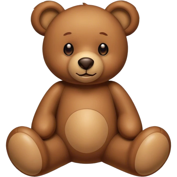 Brown teddy bear emoji