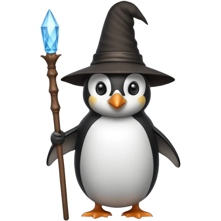 Penguin Wizard emoji