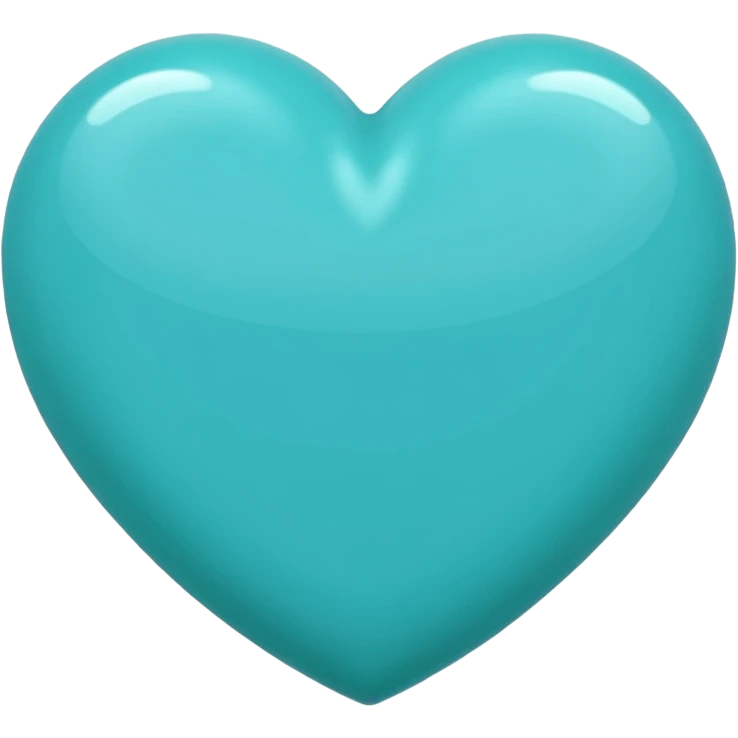 Turquoise heart emoji