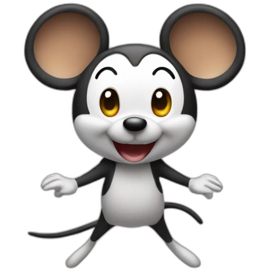 Mini mouse qui fait un salto arrière emoji