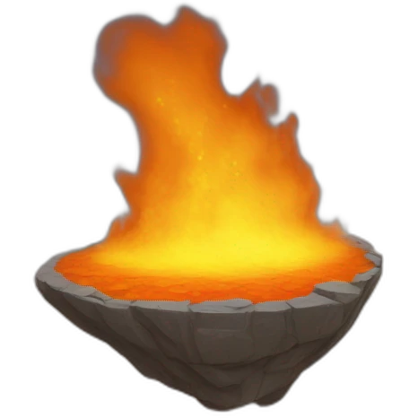 Météorite qui tombe du ciel avec du feu sur elle emoji