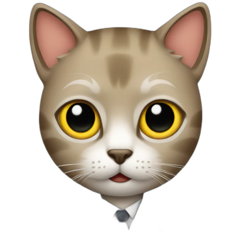 Cat special agent emoji
