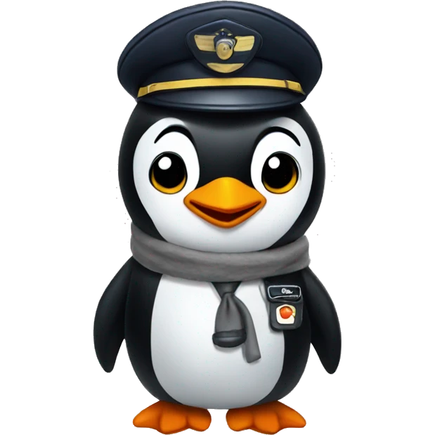 Pilot penguin emoji